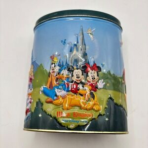 Walt Disney World Magic Kingdom Embossed Souvenir Tin Mickey Mouse Vintage